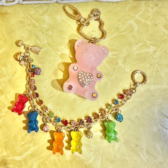 Betsey Johnson Jewelry - Brandnew Betsey Johnson gummy bear set Gummy Bear Bracelet & Gummy Bear Keychain